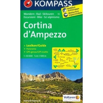 55 Cortina ď Ampezzo mapa 55