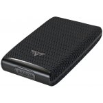 Tru Virtu Credit Card Case Razor Fan Leather diagonal carbon black – Sleviste.cz