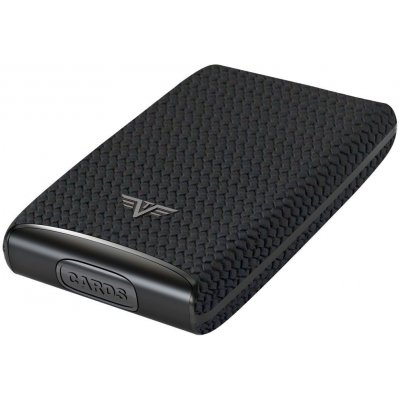 Tru Virtu Credit Card Case Razor Fan Leather diagonal carbon black – Zboží Mobilmania