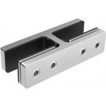 Hahn Steel Držák skla 180°, pro sklo tloušťky 16,76–21,52 mm, nerez AISI 316, broušený – Sleviste.cz