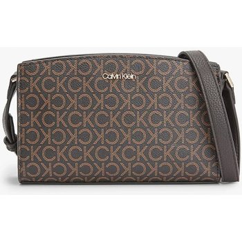 Calvin Klein Hnědá dámská vzorovaná crossbody kabelka