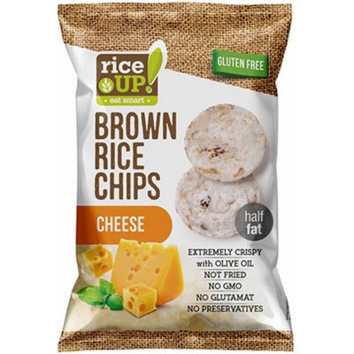 Rice Up Rýžové chipsy se sýrem 60 g – Zboží Dáma