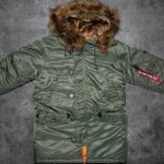 Alpha Industries bunda N3B VF59 sage green – Zboží Mobilmania
