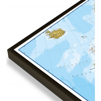 Maps International Evropa - nástěnná politická mapa 140 x 100 cm Varianta: magnetická mapa, Provedení: černý rám – Zbozi.Blesk.cz