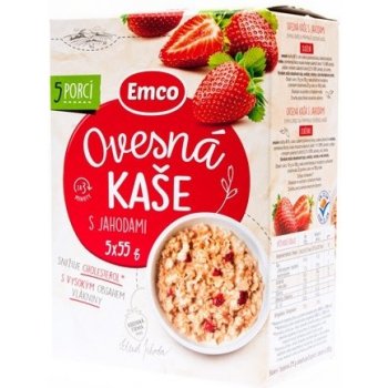 Emco Ovesná kaše s jahodami 5 x 55 g