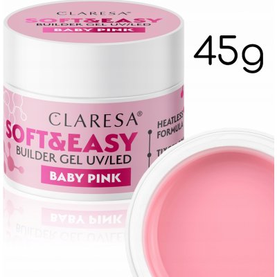 Claresa stavební gel na nehty BABY PINK 45 g – Zboží Dáma