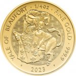 The Royal Mint zlatá mince Yale of Beaufort Tudor Beasts 2023 1/4 oz – Zboží Mobilmania