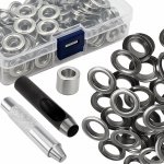 Gardlov 25811 Set patentních oček s nýtovačkou a děrovačem, 100 ks 12/20mm – Zboží Mobilmania