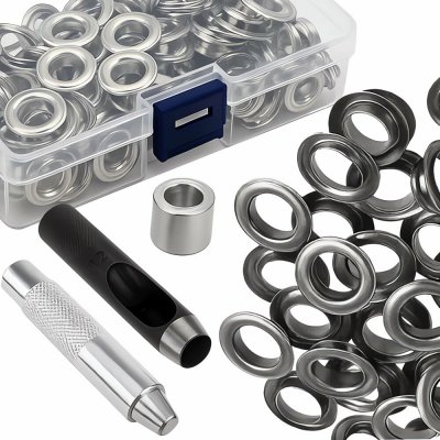 Gardlov 25811 Set patentních oček s nýtovačkou a děrovačem, 100 ks 12/20mm – Zboží Mobilmania