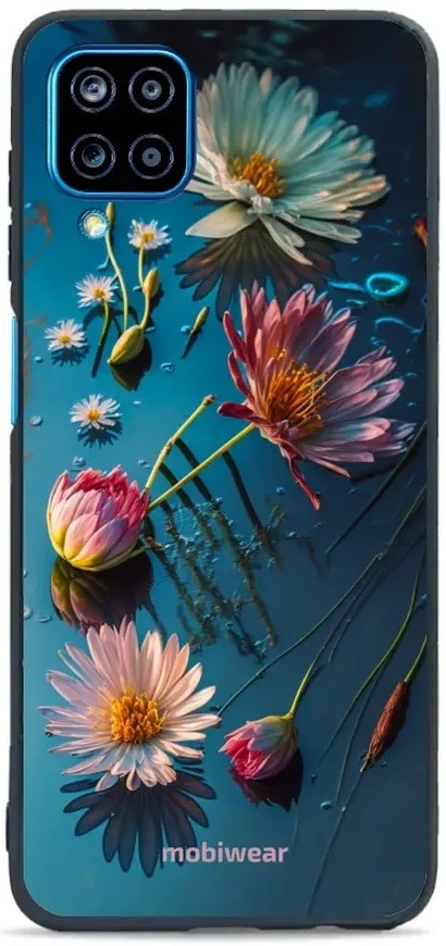 Pouzdro Mobiwear Glossy Samsung Galaxy A12 - G013G Květy na hladině