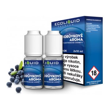 Ecoliquid Premium 2Pack Borůvka 2 x 10 ml 0 mg