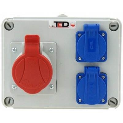 Rozvaděč TED 230 V IP44 16 A – Zboží Mobilmania