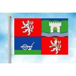 LIBEA, s.r.o. Vlajka Ústeckého kraje Rozměr: 40×60 cm, Uchycení: Karabiny na stožár – Hledejceny.cz