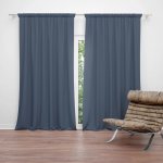 Sablio Závěs Tmavě modrá: 2ks 140x250cm – Hledejceny.cz