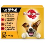 Pedigree Masový výběr se zeleninou ve šťávě 48 x 100 g – Sleviste.cz