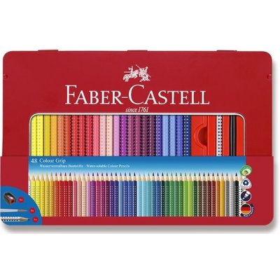 Faber-Castell Grip 2001 plechová krabička 48 ks – Zbozi.Blesk.cz