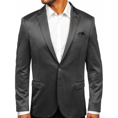 Šedé ležérní sako Bolf 022 – Zboží Mobilmania