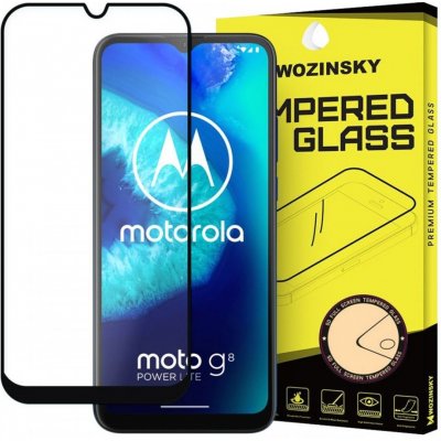 VSECHNONAMOBIL 3D Tvrzené sklo Motorola Moto G8 Power Lite černé 20740 – Zboží Mobilmania