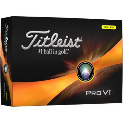 Titleist Pro V1 2023 žluté 12 ks