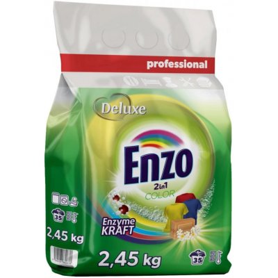 Deluxe Enzo prací prášek Professional 2in1 Color 2,45 kg 35 PD – Zboží Dáma