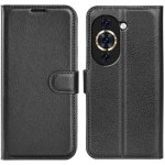 Litchi peněženkové pouzdro na mobil Huawei Nova 10 - černé – Sleviste.cz
