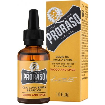 Proraso Wood & Spice Beard Oil - dřevitě-kořeněný olej na vousy 30 ml – Zboží Mobilmania