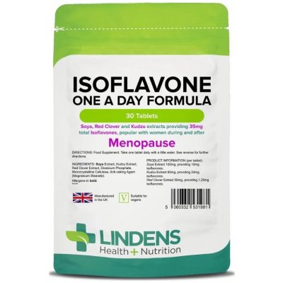 LINDENS Health + Nutrition Sojové isoflavony 35 mg, 30 tablet – Hledejceny.cz
