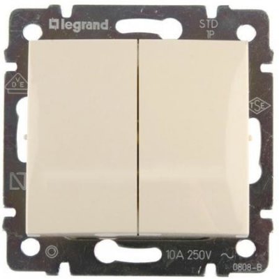 Legrand 774308 VALENA béžová 2x č.6+6 – Hledejceny.cz