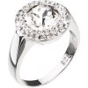 Prsteny Evolution Group Stříbrný prsten se třpytivým krystalem Swarovski 35026.1 Bílá