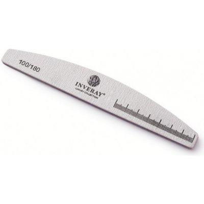 Inveray Nail File 100/180 Halfmoon Grey – Zboží Dáma