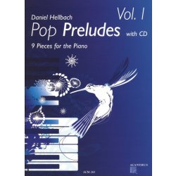 Pop Preludes 1 by Daniel Hellbach + CD / klavír