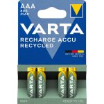 Varta Recycled AAA 800 mAh 4ks 56813101404 – Zboží Živě