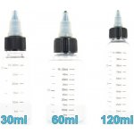 Microcig Prázdná lahvička s twist uzávěrem a ryskou 60ml – Zboží Dáma