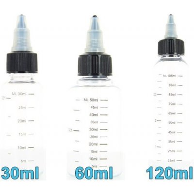 Microcig Prázdná lahvička s twist uzávěrem a ryskou 60ml – Zboží Dáma