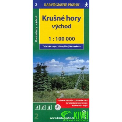 Krušné hory východ 1: 100 000 turistická mapa