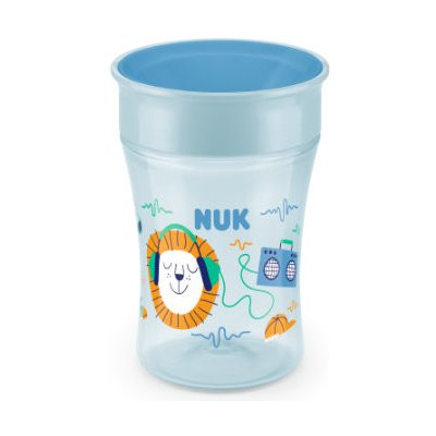 Nuk hrnek na pití Magic 360° okraj na pití modrá 230 ml – Zboží Mobilmania