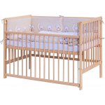 Scarlett postýlka 120 x 60 cm buk přírodní s výbavou Toro béžová stahovací bok – Zboží Dáma