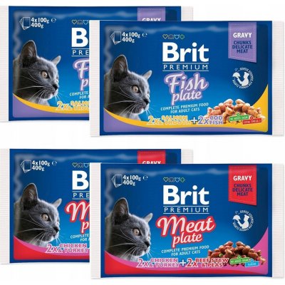 Brit Premium Cat Delicate Fillets in Gravy Cod fish Salmon and Trout 4 x 100 g – Sleviste.cz