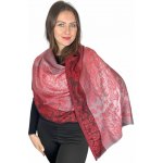 Šál Pašmína Roselina červená – Zboží Dáma