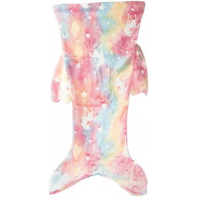 Verk 24551 Svíticí deka mořská panna duhová 105 x 42 cm – Zboží Dáma