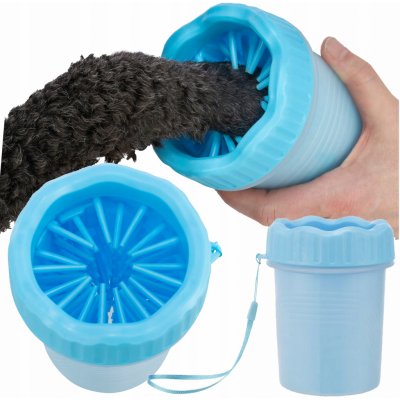 Trixie Tlapkomyčka S-M silikon/plast modrá – Zboží Dáma Trixie Tlapkomyčka S-M silikon/plast modrá – Zboží Dáma