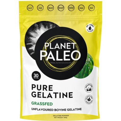 Planet Paleo Pure Gelatine hovězí želatina z hydrolyzovaného kolagenu 300 g – Zbozi.Blesk.cz