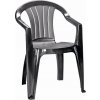 Zahradní židle a křeslo Keter Sicilia grafitová 221038