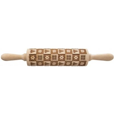 Váleček dřevo Dekor d. 20/38 cm Vánoce – Hledejceny.cz