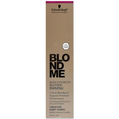 Schwarzkopf Professional BlondMe Bond Enforcing Blonde Toning Creative Deep Tones Tónovací barvy pro tmavší blond vlasy Granite 60 ml – Zboží Mobilmania