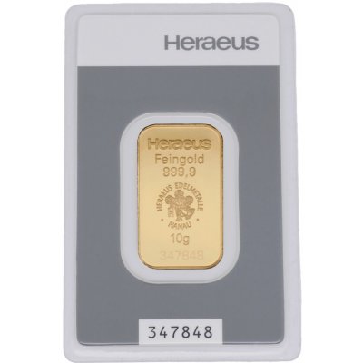 Heraeus zlatý slitek 10 g – Zboží Dáma