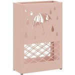 Stojan na deštníky Růžová 28 x 12 x 41 cm Ocel – Sleviste.cz