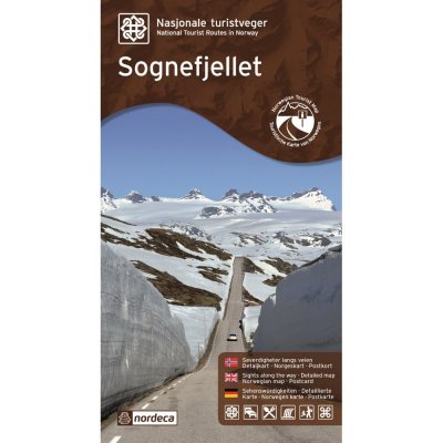 Mapa Sognefjellet Nasjonale turistveger