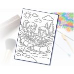 Radost v písku Šablona na pískování vláček v lese A4 210 x 297 mm – Hledejceny.cz