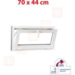 Okna Hned Plastové okno 70x44 cm (700x440 mm) bílé sklopné – Zbozi.Blesk.cz